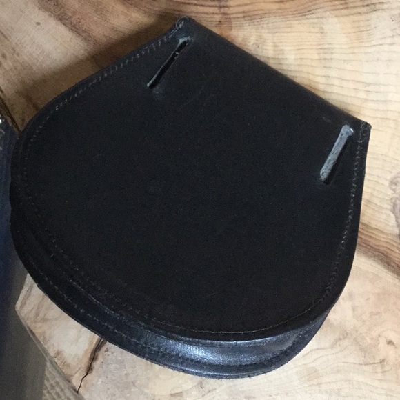 Leather belt pouch treat equestrian dog travel medieval Viking goth Coachella - Picture 3 of 8